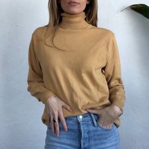 Yellow Knit Turtleneck